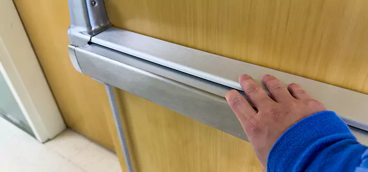 Installing a Push Bar on a Door Tonawanda